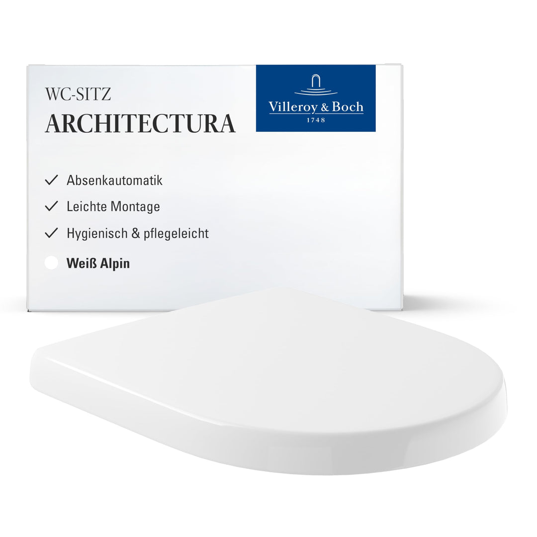 Villeroy & Boch 98M9C101 WC-Sitz Omnia architectura Scharniere ES Quick Release softclosing, weiss