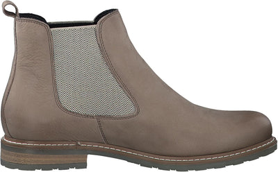 Tamaris Damen Klassische Stiefel, Frauen Stiefel 36 EU Grau Taupe Nubuc 353, 36 EU Grau Taupe Nubuc