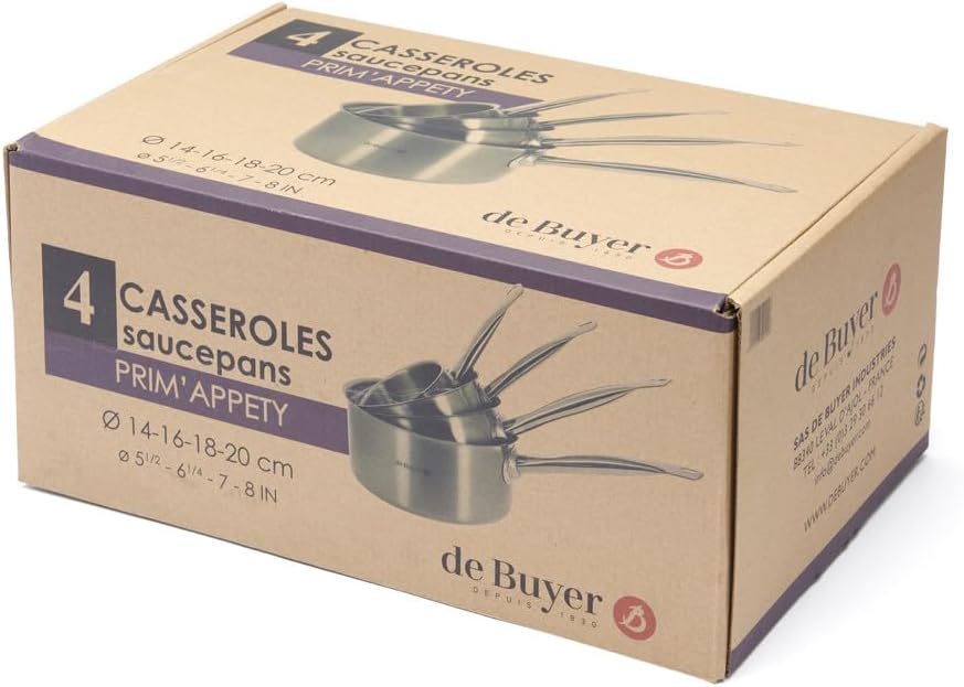 de Buyer - Set aus 4 Stielkasserollen PRIM&