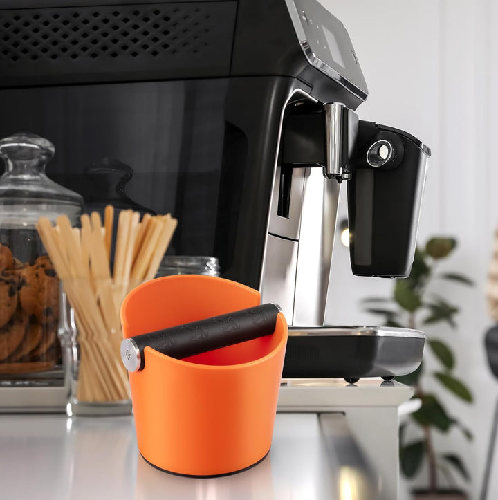 Abklopfbehälter für Siebträger Espresso Abklopfbehälter Kaffeesatz Abschlagbox Knock Box Stossdämpfe