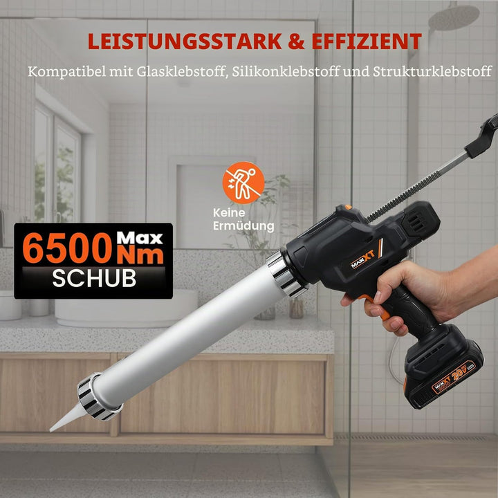 MAXXT Kabellose Wurstspritze - 2,0AH Akku inklusive, Anti-Tropf-Design, für 300-600ml Wurstpackungen