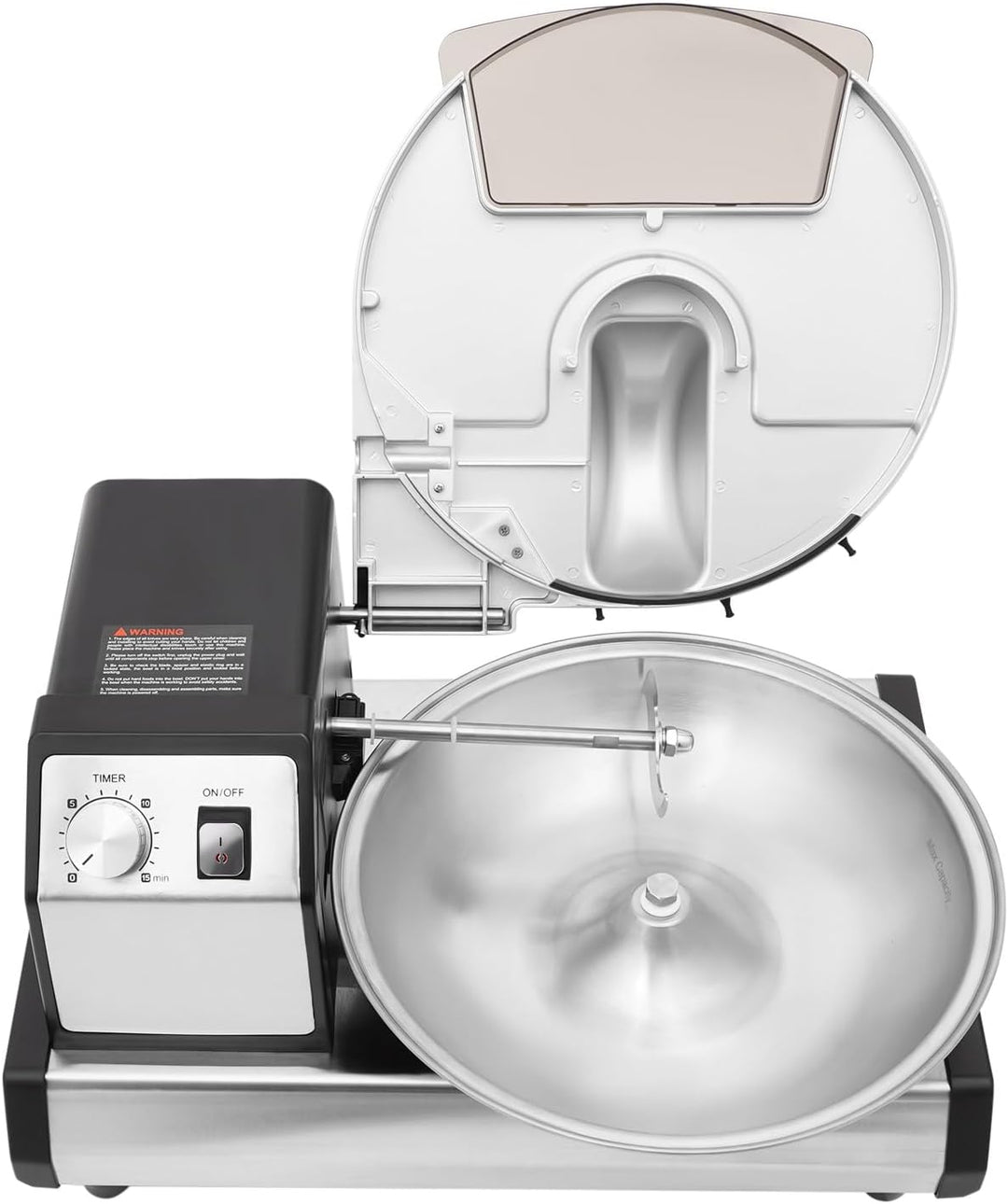 Gewerbliche Küchenmaschine, 250W Gemüseschneider1500 U/min, Küchenmaschine aus lebensmittelechtem Ed