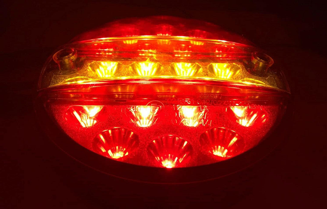 Ml LED Rückleuchte mit Bremsleuchte Positionsleuchte Blinker ⌀145,5 12V 24V rund
