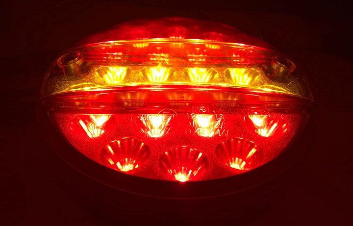 Ml LED Rückleuchte mit Bremsleuchte Positionsleuchte Blinker ⌀145,5 12V 24V rund