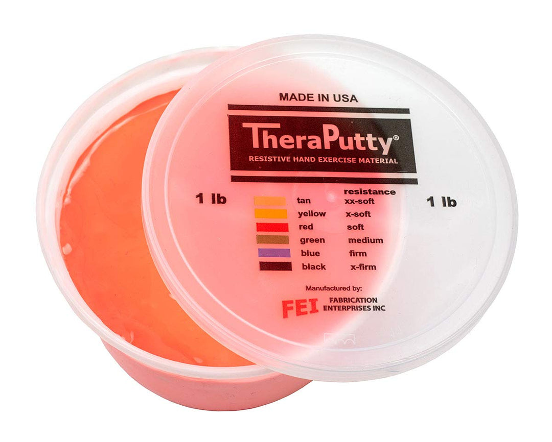 CanDo Antimikrobielle CanDo TheraPutty-Knetmasse - 450 g - rot (leicht) Rot 450 g, Rot 450 g