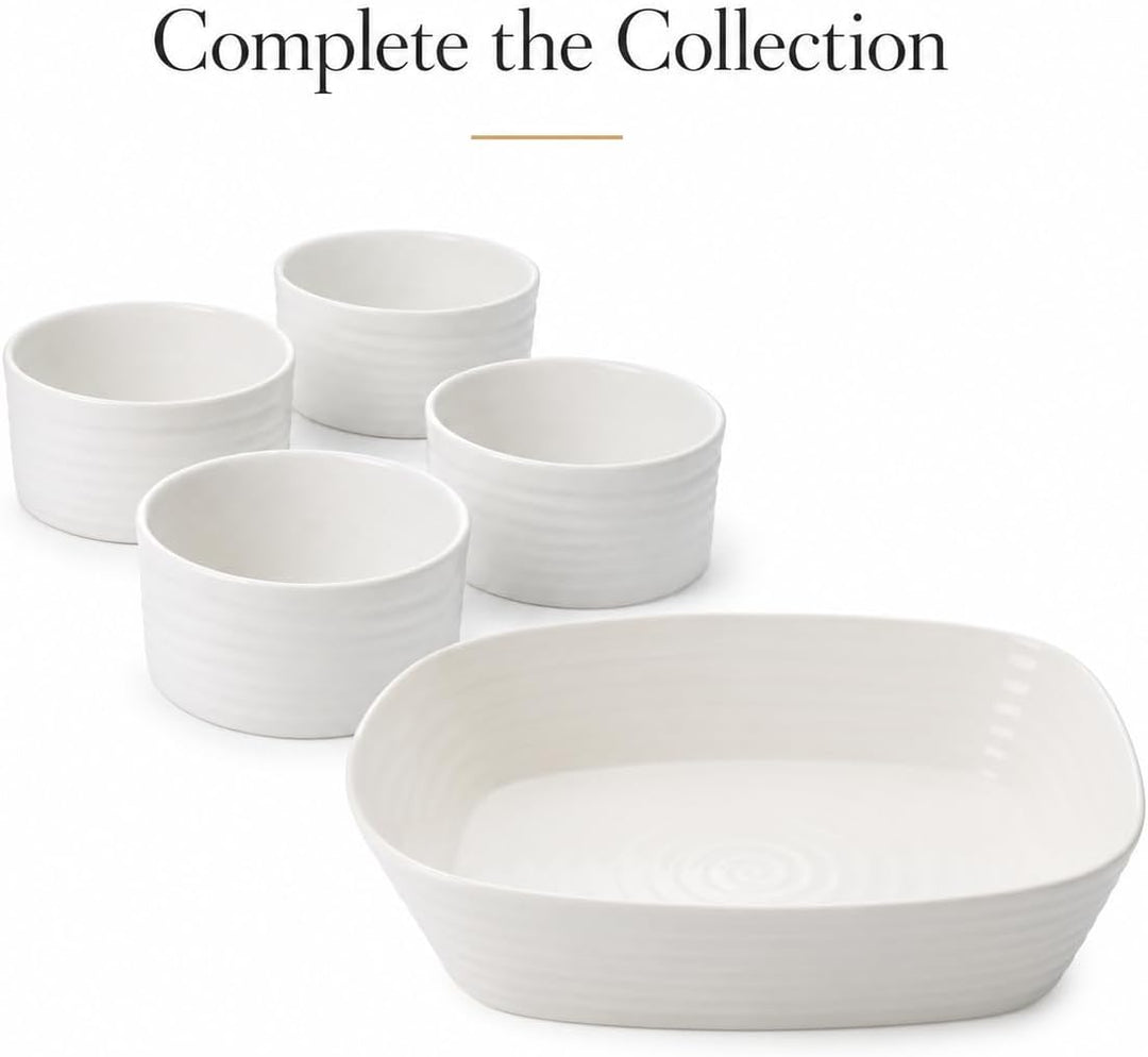 Portmeirion Home & Gifts Sophie Conran Weisse Auflaufförmchen 4er-Set (Weiss)