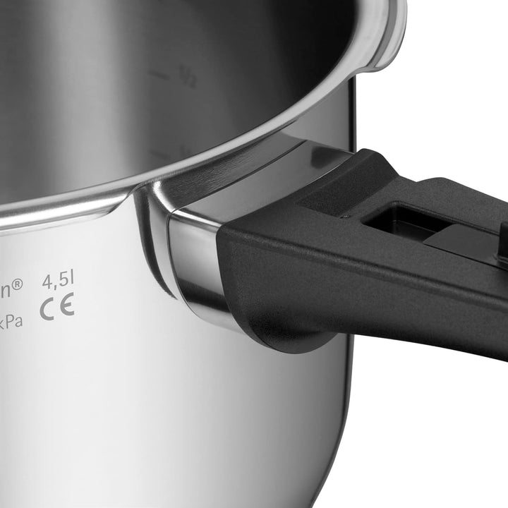 WMF Perfect Schnellkochtopf Induktion 2,5l, Dampfkochtopf, grosses Kochsignal, 2 Kochstufen, abnehmb