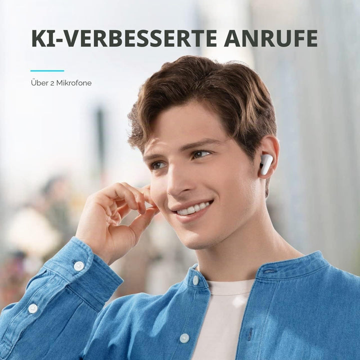 soundcore by Anker P20i Kabellose Bluetooth Kopfhörer in-Ear, 10mm Treiber, Bluetooth 5.3, Anpassbar