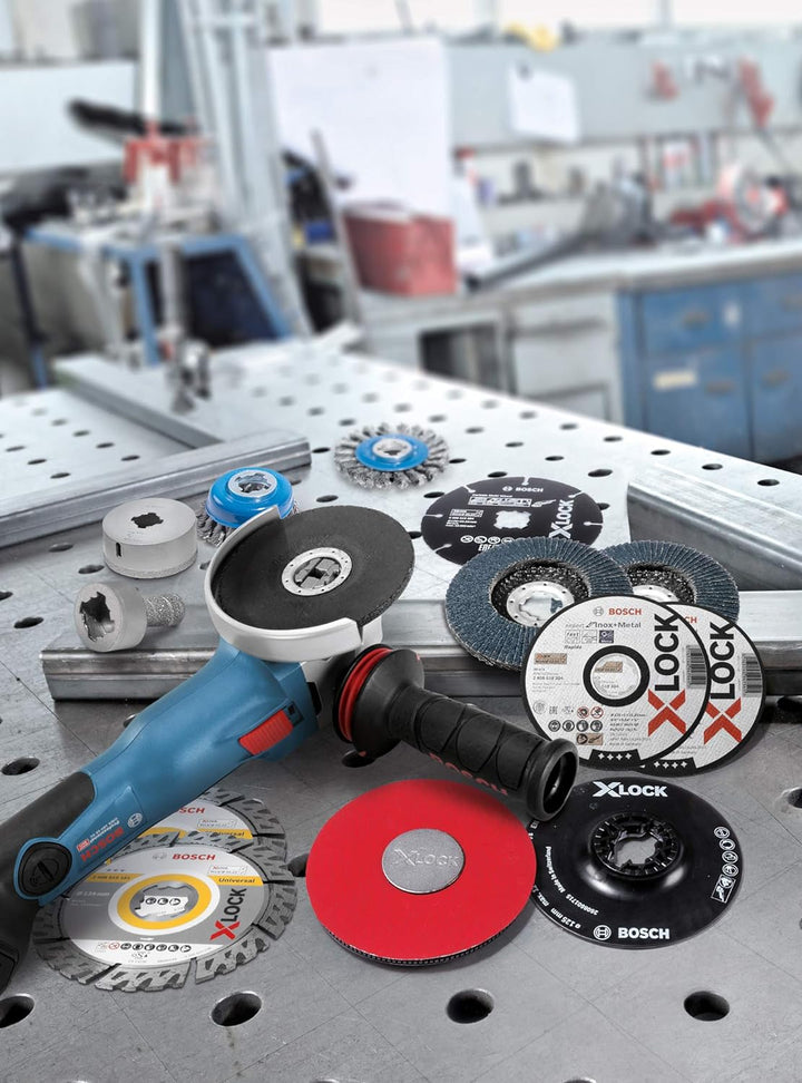 Bosch Professional System Winkelschleifer - Mehrfarbig, GWX 18V-10 (Scheibendurchmesser 125 mm, mit