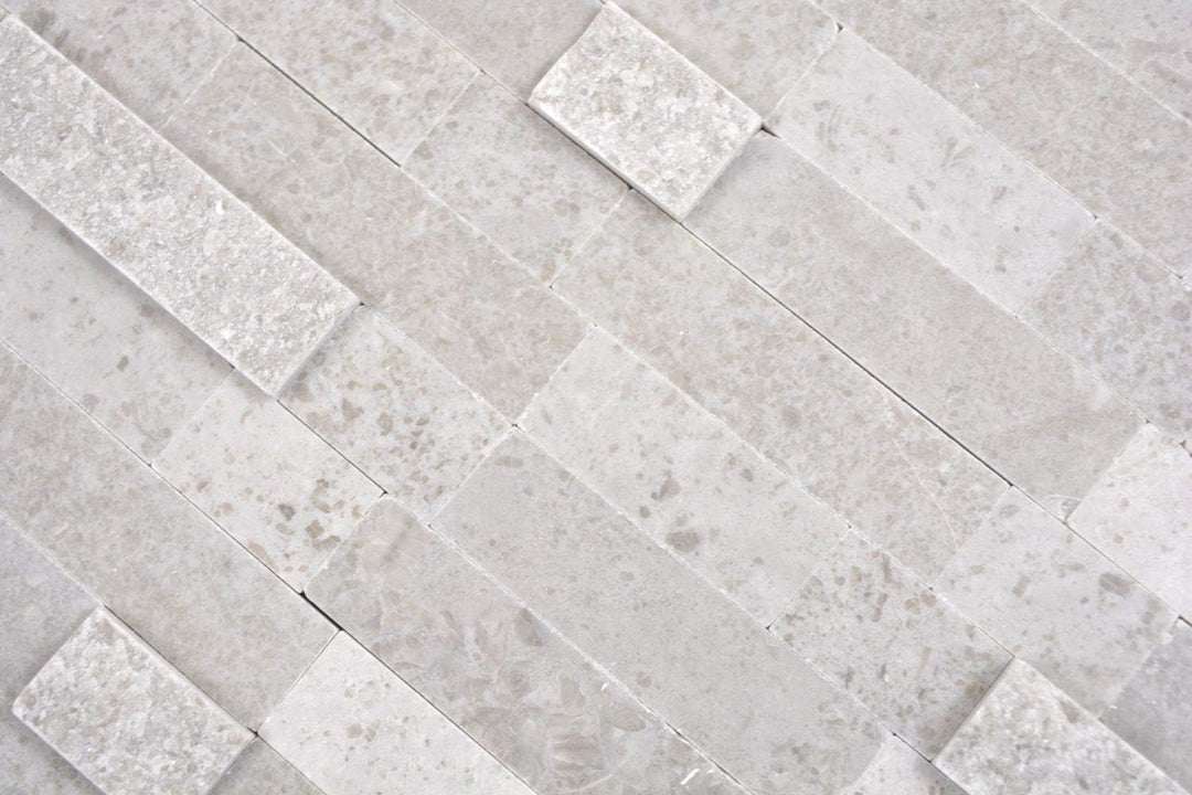 Selbstklebnde Mosaikmatte Verbund Naturstein Cinderella grey für WAND KÜCHE Wandverblender Fliesensp