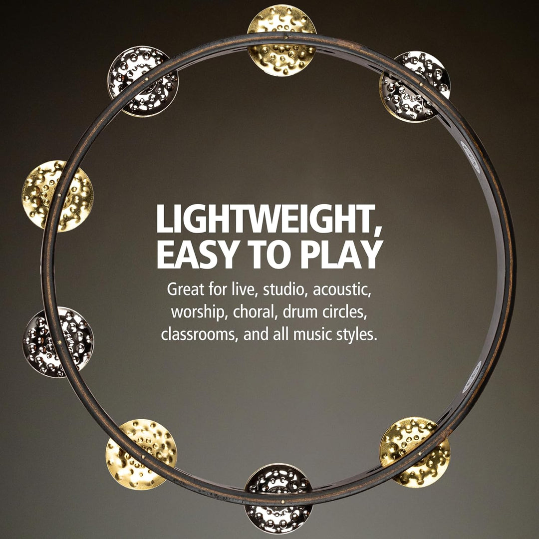 MEINL Percussion Vintage Tambourine - 10" walnut brown (TA1VM-WB)