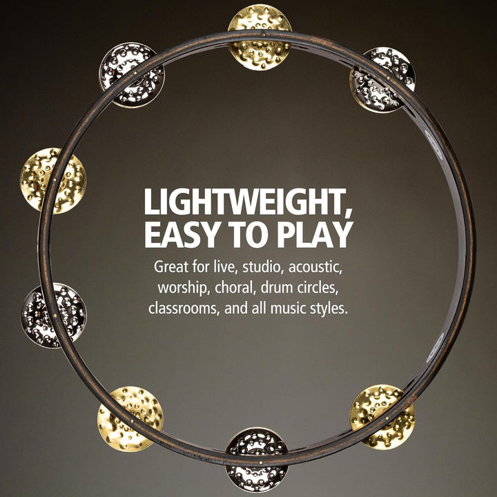 MEINL Percussion Vintage Tambourine - 10" walnut brown (TA1VM-WB)