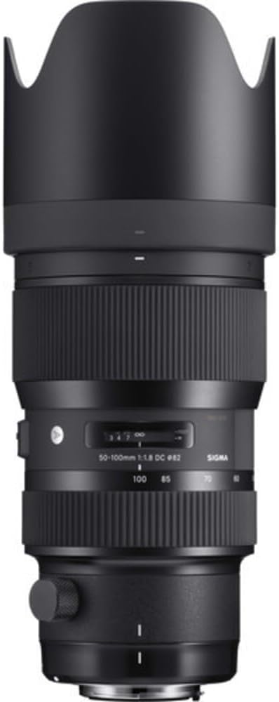 Sigma 50-100mm F1,8 DC HSM Art Objektiv für Nikon F Objektivbajonett 82mm für Nikon Single, 82mm für