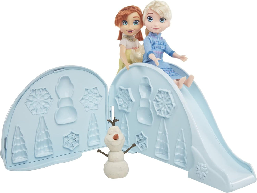 Hasbro Die Eiskönigin Spass im Schnee mit ELSA &amp; Anna, Play-Doh Spielset, Junge Anna und ELSA F3525