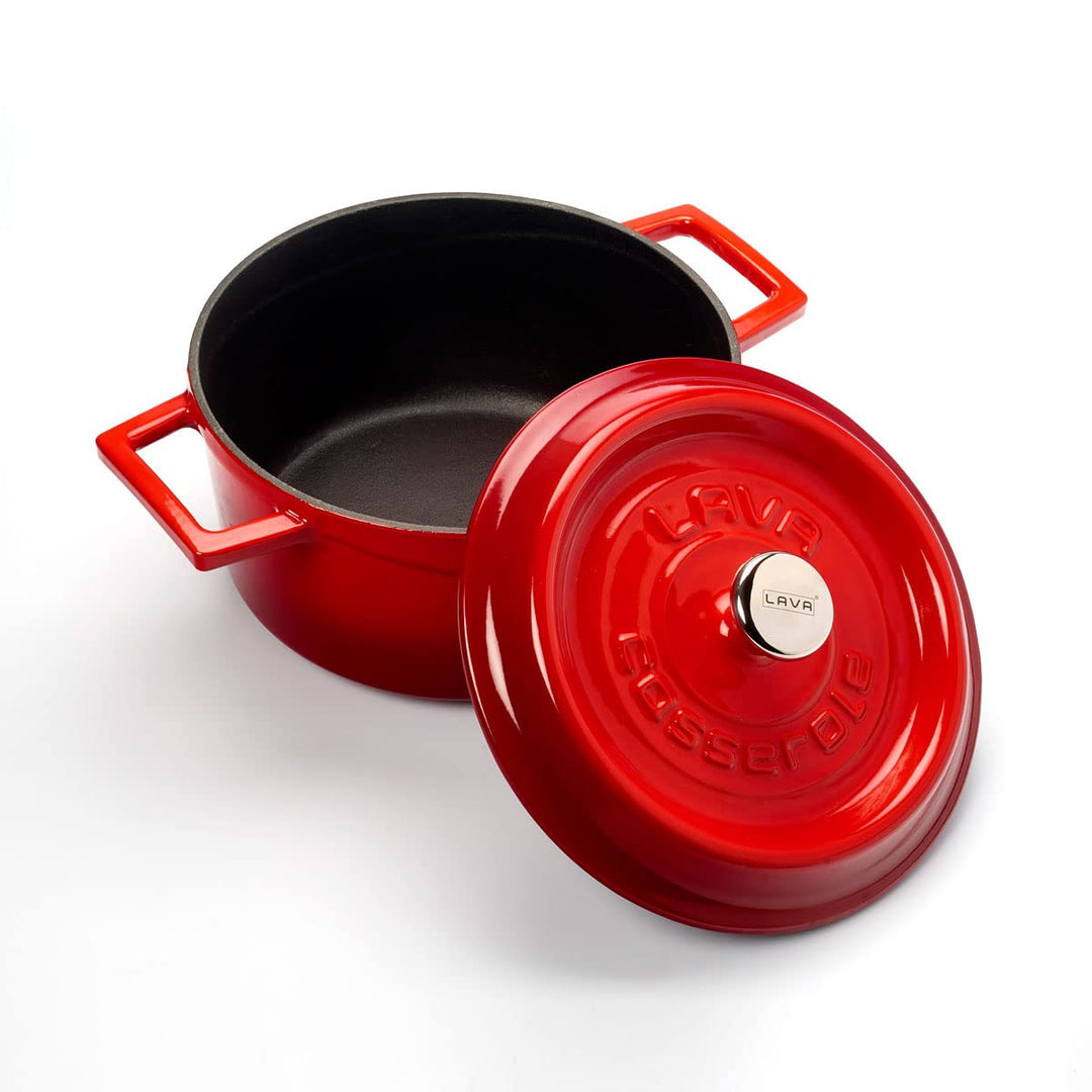 Lava Cooking CASSEROLE ROND 200 MM 2.60 LTR LVYTC20K2R RED/BLACK Rot/Schwarz, Rot/Schwarz