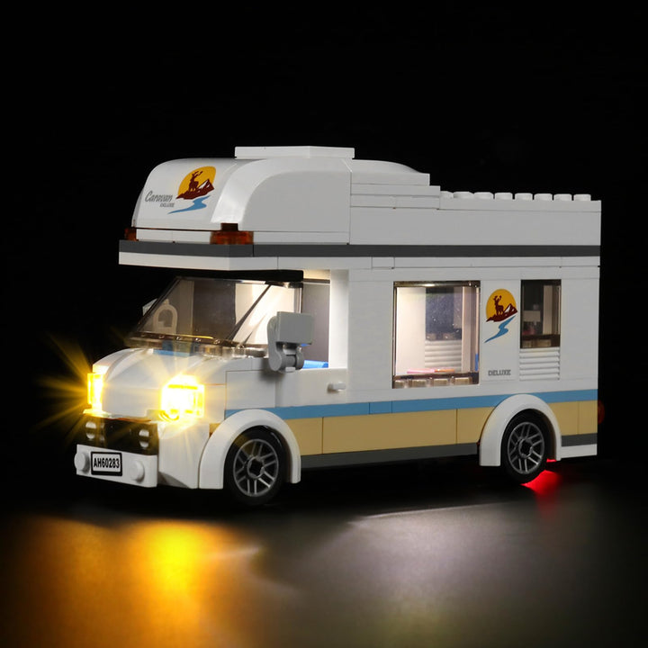 Led Licht Set für Lego Holiday Camper Van 60283 (Kein Lego), Dekorationsbeleuchtungsset für Lego Cit