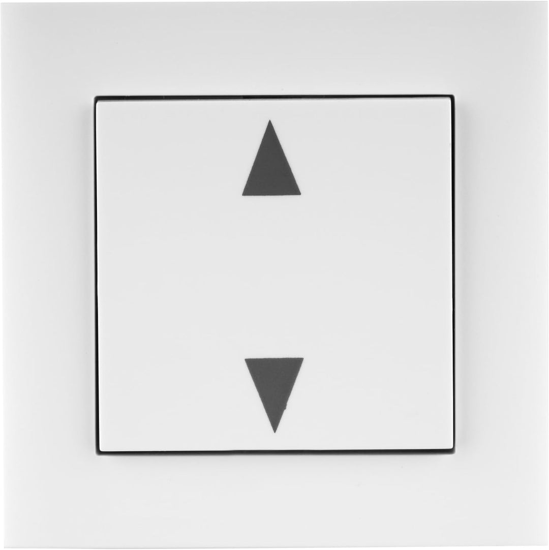 REV 0088167090 Link2Home, WLAN Rollladenschalter + Rahmen, App- u. Sprachsteuerung, weiss, Rollladen