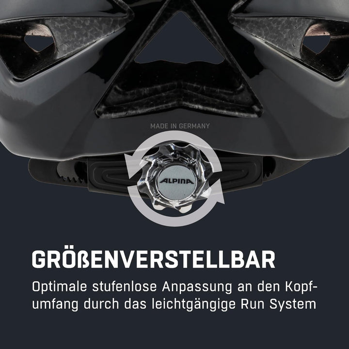 ALPINA PANOMA - Reflektierender & Optimal Belüfteter Fahrradhelm Mit Fliegennetz & Nachrüstbarem LED