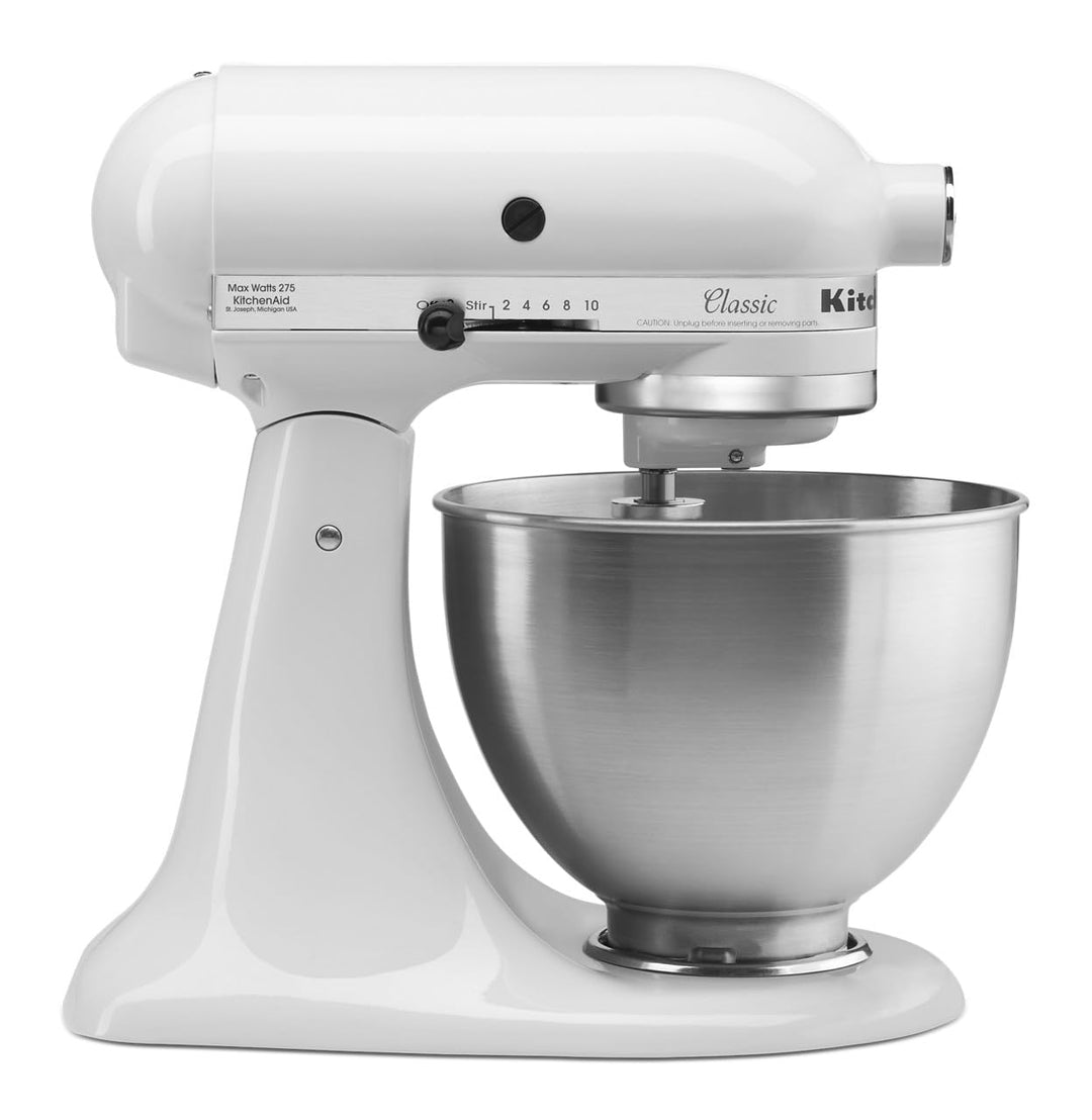 KitchenAid Küchenmaschine K45SSEWH Classic, Weiss Weiss/Opulenter Garten Mixer, Weiss/Opulenter Gart