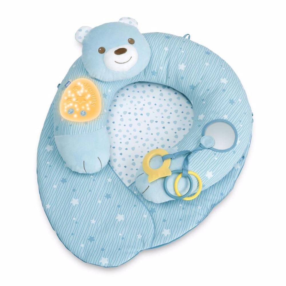 Chicco 9829200000 Spielkissen/Teppich, Rosa Evolutionäre Spielmatte Mit Lichtern Und Klängen, blau,