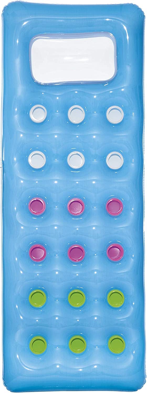 BESTWAY Badematr.Fashion Lounge 188 x 71 cm Blau, 188 x 71 cm Blau