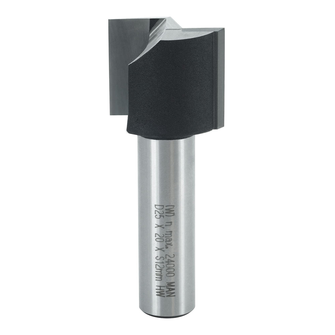 ENT 10571 Nutfräser HW, Schaft (S) 12 mm, Durchmesser (D) 25 mm, NL 20 mm, SL 40 mm, GL 60 mm D=25 /