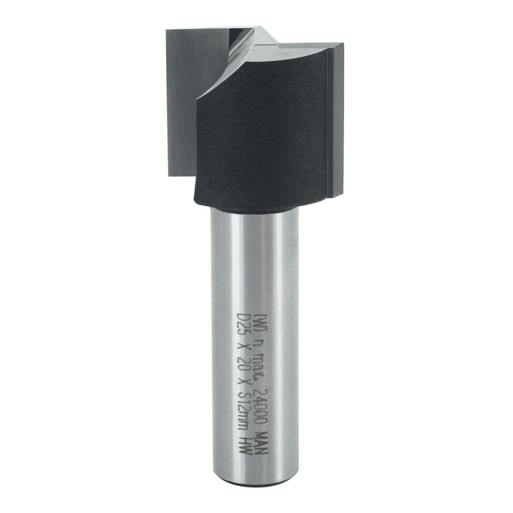 ENT 10571 Nutfräser HW, Schaft (S) 12 mm, Durchmesser (D) 25 mm, NL 20 mm, SL 40 mm, GL 60 mm D=25 /