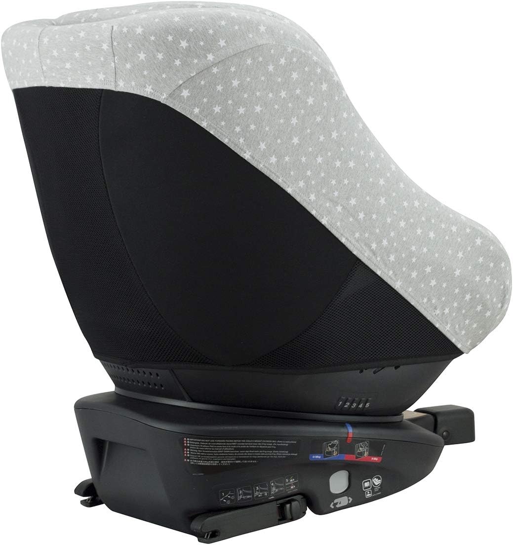 JYOKO Kids Bezug kompatibel mit Joie Spin 360, Nuna Rebl, aus Baumwolle (White Star) White Star 1 St