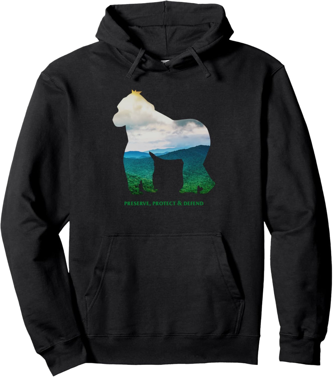 Preserve Protect Defend Klimaschutz Umweltschutz Gorilla Pullover Hoodie