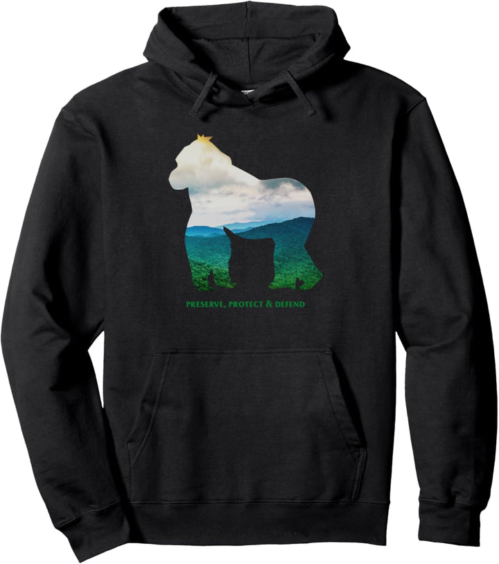 Preserve Protect Defend Klimaschutz Umweltschutz Gorilla Pullover Hoodie