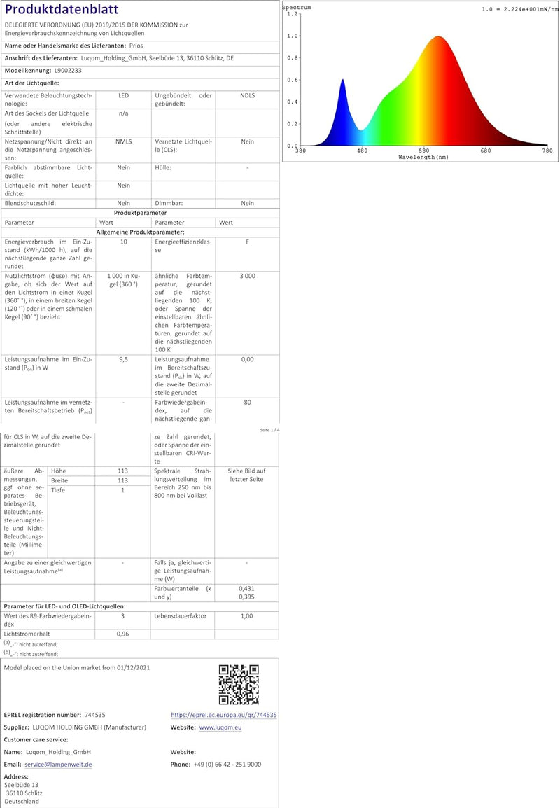 Lucande LED Tischlampe &