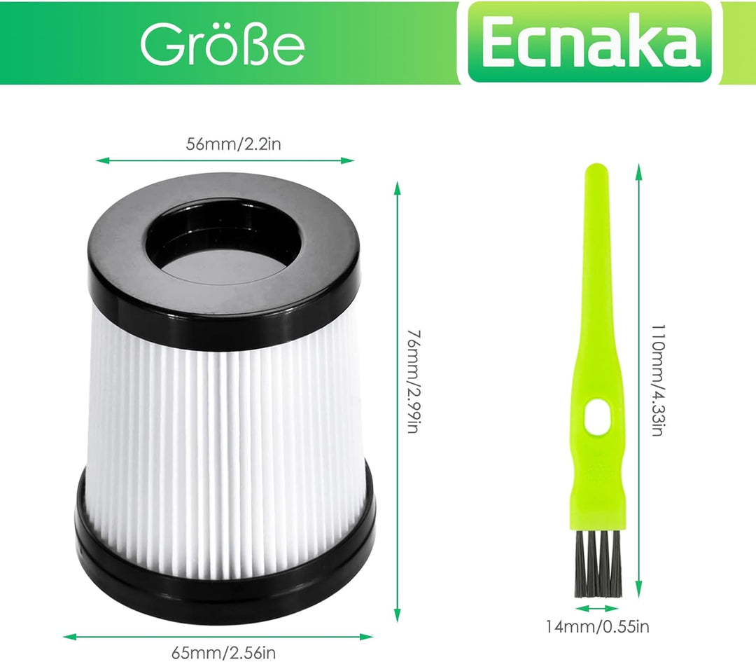 4 Stück Ersatzfilter für Lubluelu 202 HEPA-Filter für Oraimo OSV-102,für Besswin W26,für VacLife VL7