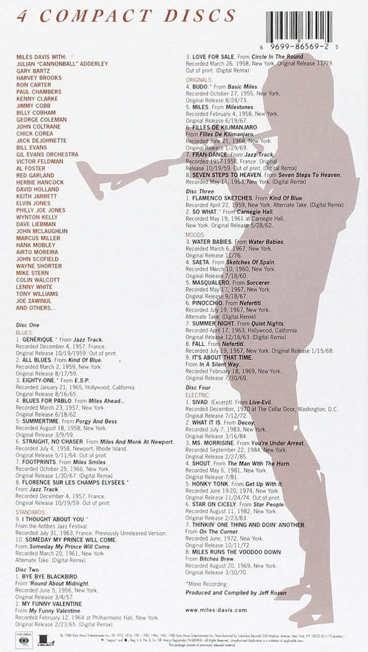 Columbia Years 55-85, Audio-CD