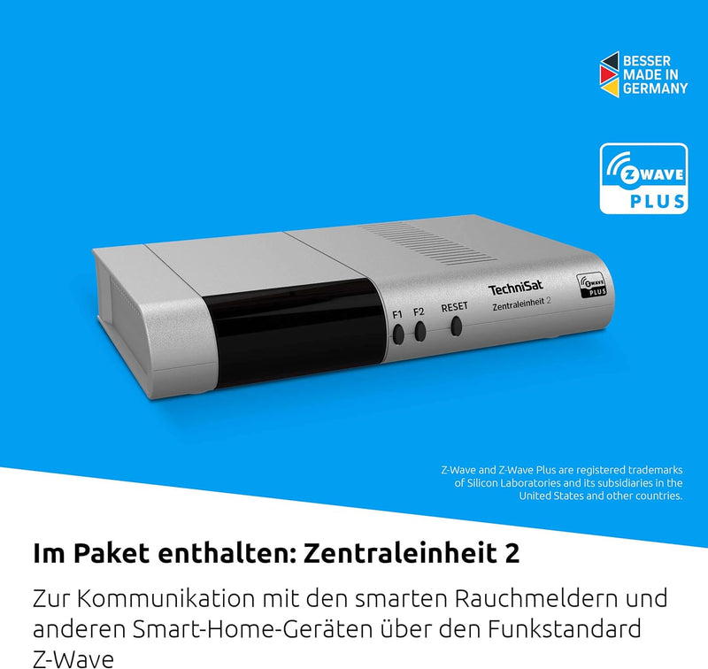 TechniSat Smart-Home Startpaket Rollladen BJ2 - Set mit Zentraleinheit 2 und 4-mal Unterputz Rolllad