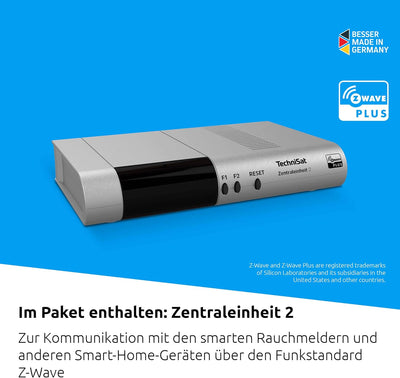 TechniSat Smart-Home Startpaket Rollladen M1 - Set mit Zentraleinheit 2 und 2-mal Rollladen-Unterput