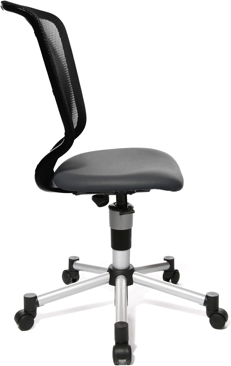 Topstar 71487S12 Titan Junior, Schreibtischstuhl, Netzrückenlehne, Bezugsstoff Anthrazit & 6991 Roll
