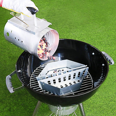 Denmay kohlekorb kugelgrill 2Pack für Weber 7403, One Touch, Master Touch und alle Anderen 57 cm Kug