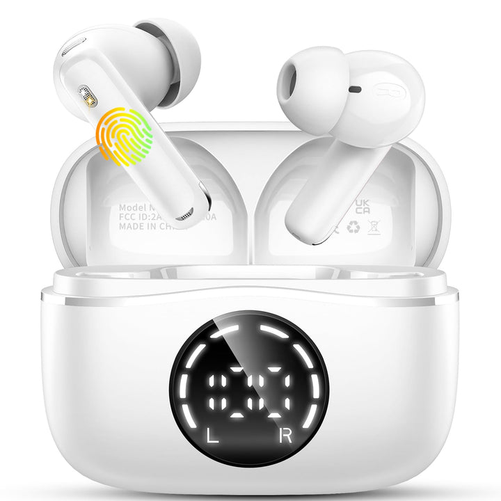 Bluetooth Kopfhörer, Kopfhörer Kabellos Bluetooth 5.4 Sport In Ear Kopfhörer mit 4 Mikrofon, 48 std
