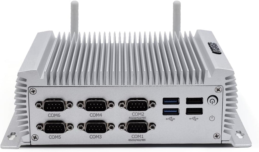 BASOARO Industrie Mini PC Windows 10, lüfterloser Desktop PC, Core i7 4500U, 8GB RAM 256GB SSD, 2 Gi