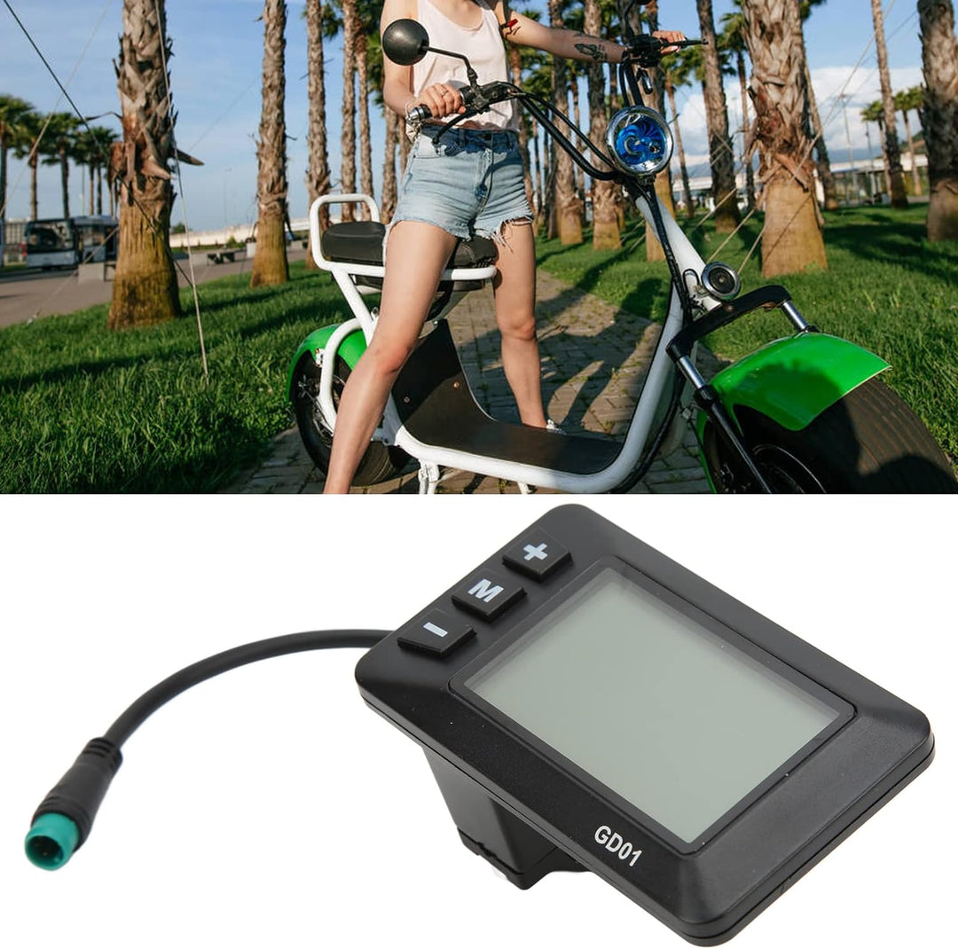Gatuxe Elektrisches Fahrrad GD01-Display, feine Verarbeitung Sicheres Echtzeit-LCD-GD01-Display zum