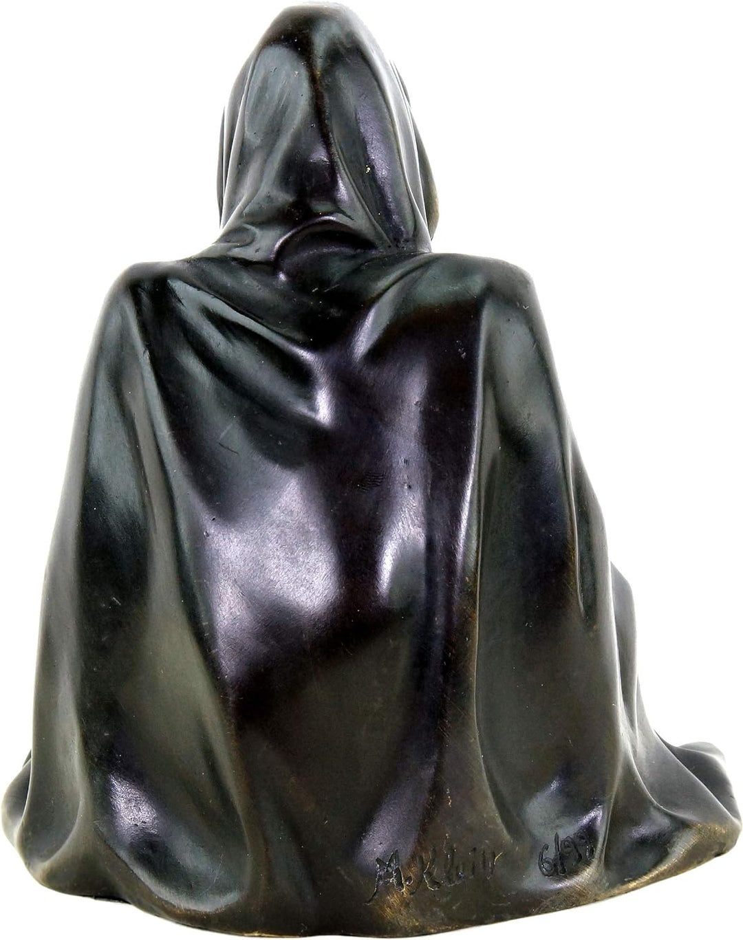 Kunst & Ambiente - Limitierter Kantensitzer - Geist - schwarz - Bronzeskulptur - signiert Martin Kle