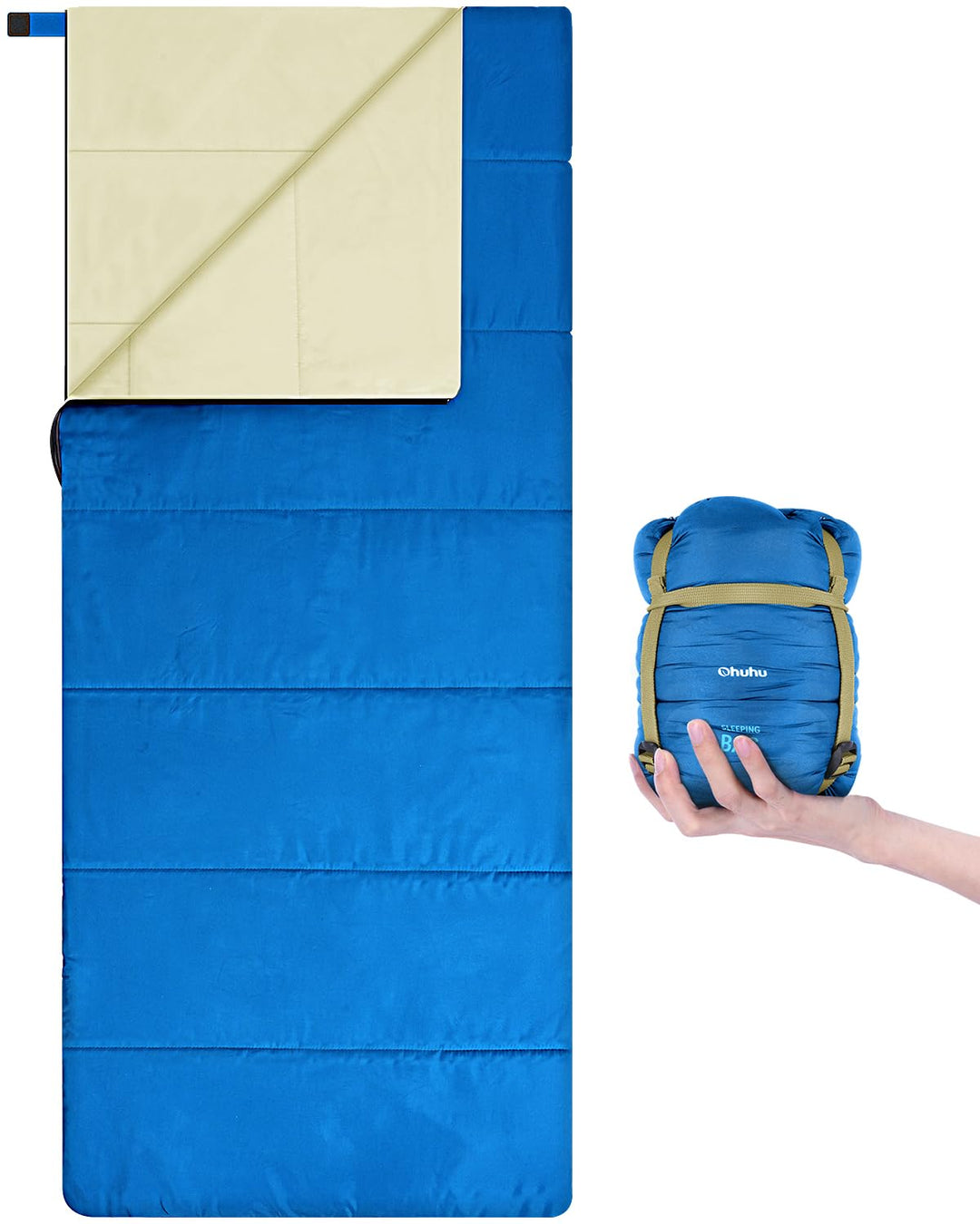 Schlafsack - Ohuhu Kleines Packmass &amp; Ultraleicht (860g) Sommer Schlafsack Deckenschlafsack Indoor O