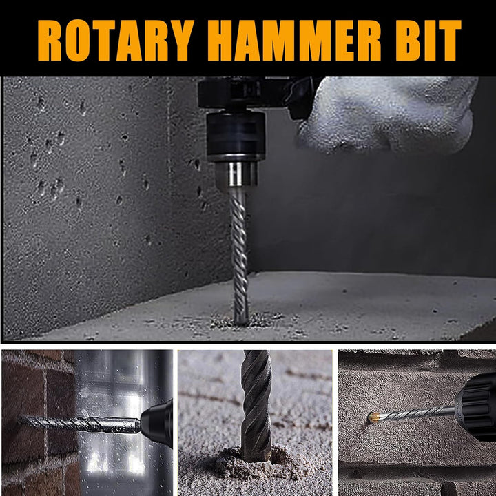 SDS Plus Bohrhammer für Beton, 14 x 260 mm | Mauerwerk-Bit, Ziegel, Zement und Stein, Länge: 260 mm,