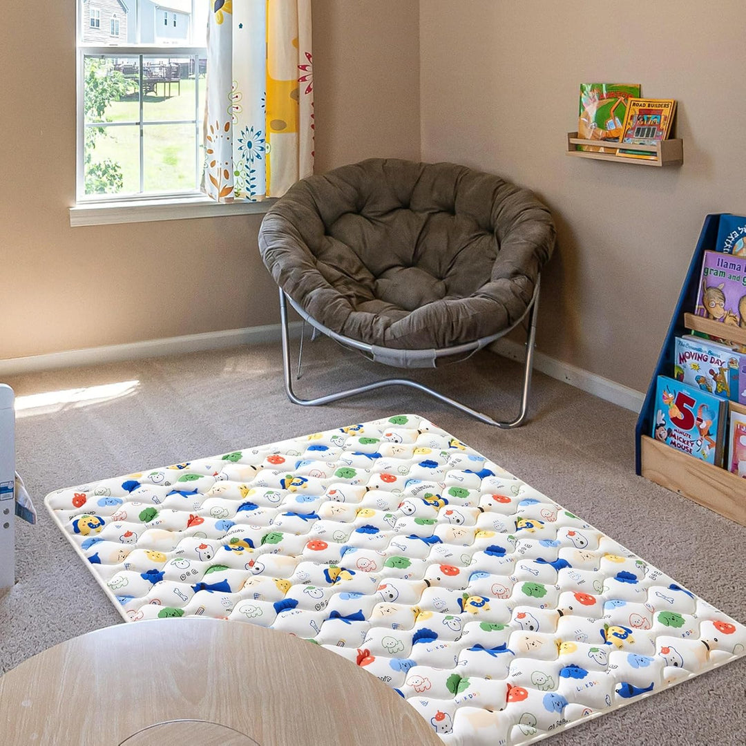Krabbelmatte Baby – Grosse Spielmatte 150x180cm, Faltbar & Rutschfest für Innen und Aussen – Ideal a