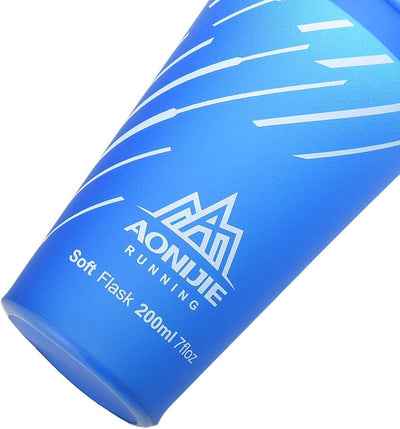 AONIJIE 2 Stück 250ml/350ml/450ml/500ml/600ml Faltbarer BPA frei TPU Trinkflaschen Sportflasche (200