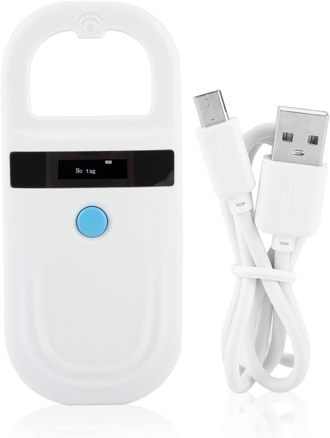Microchip Scanner, 134,2 kHz/125 kHz Haustier ID Mikrochip Lesegerät 128 Datensätze Speicher Wiedera