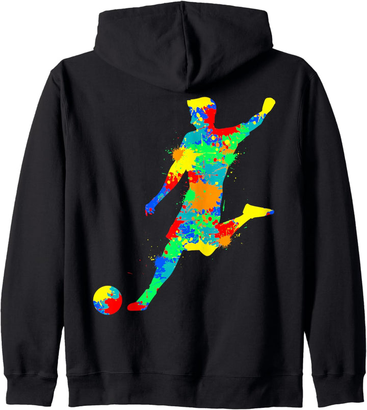 Fussball Fussballer Jungen Kinder Kapuzenjacke