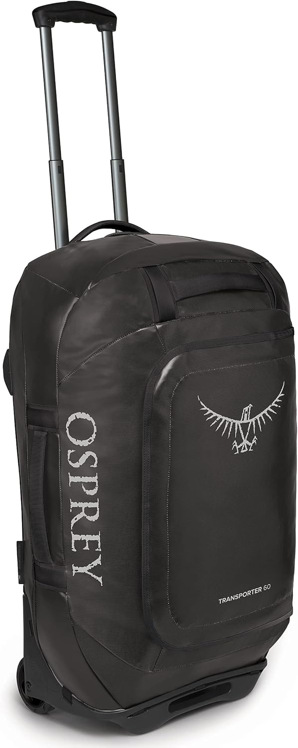 Osprey Unisex – Erwachsene Rolling Transporter 60 Duffel Bag O/S Schwarz, O/S Schwarz