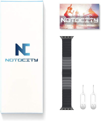 NotoCity Keramik Armband für Apple Watch 42mm 44mm 45mm, Kompatibel mit Series 7 / SE / 6/5 / 4/3/ 2