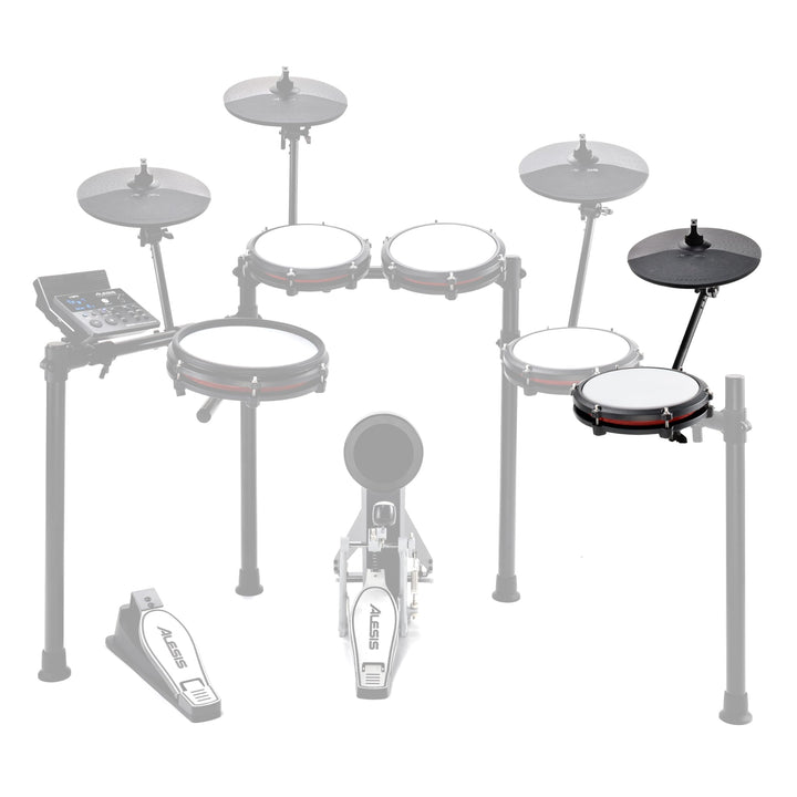 Alesis Drums Nitro Max Expansion Pack – E-Drum Set Erweiterung für Nitro Max Kit mit Mesh Tom Pad, 1